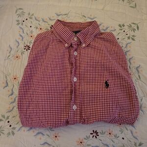 Ralph Lauren Boy's Red Gingham Shirt